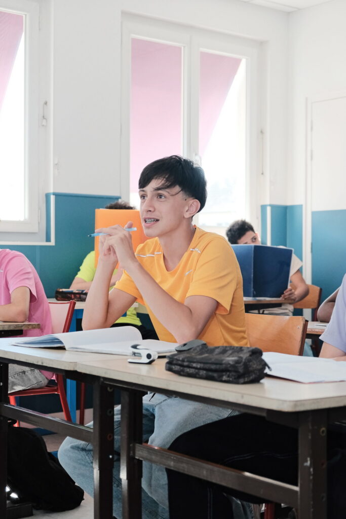 Élèves de 3e Prépa-Métiers en classe