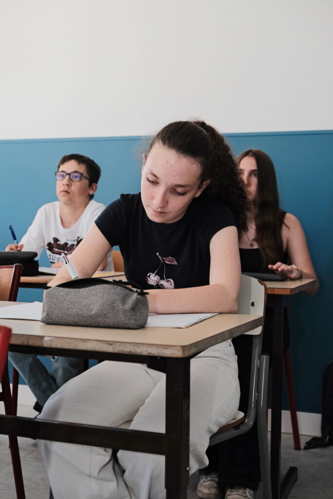 Élèves de 3e Prépa-Métiers en classe