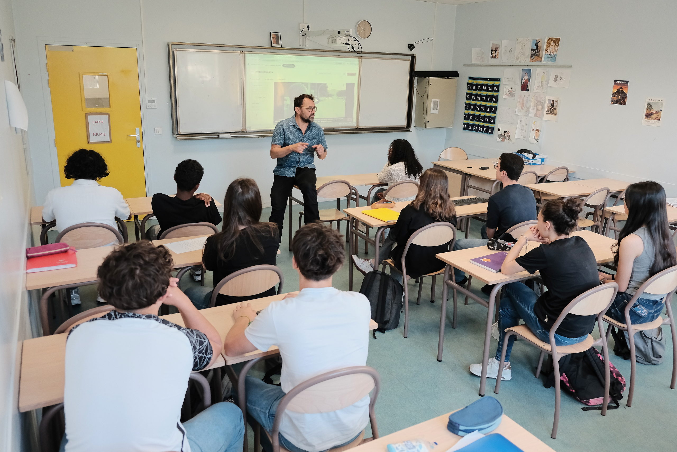Élèves de Seconde générale et technologique en classe